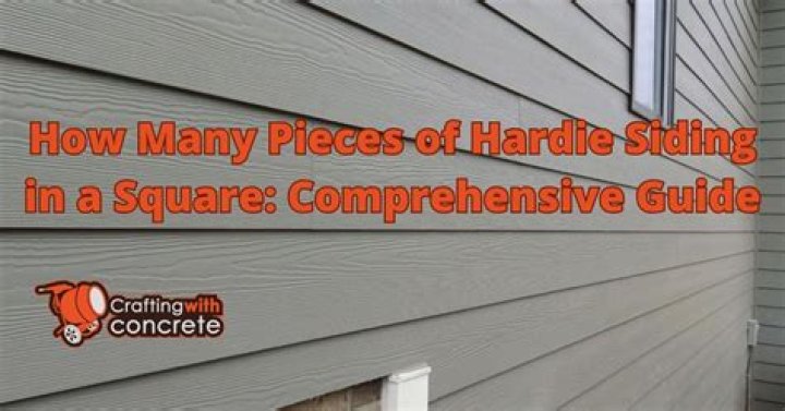 How many pieces of Hardie are in a square?