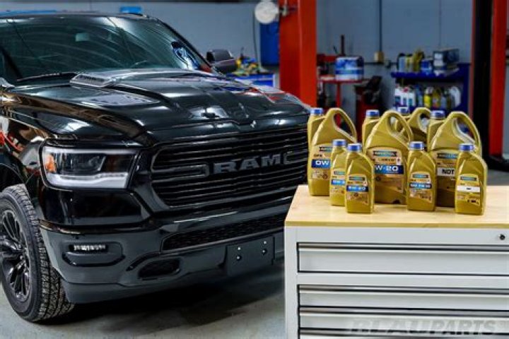 How many quarts of oil does a 2014 Ram 1500 5.7 HEMI Take?