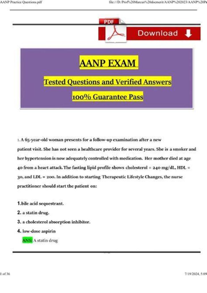 How many questions do you have to get right to pass the Aanp exam?