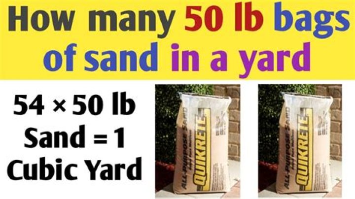 How many square feet does a 50 lb bag of sand cover?