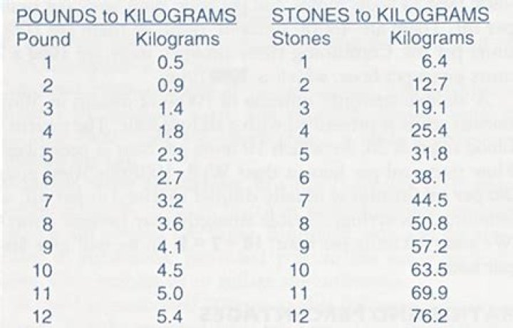 How many stones and pounds is 69 kg?