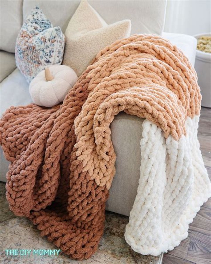How many yards of yarn do I need for a chunky blanket?