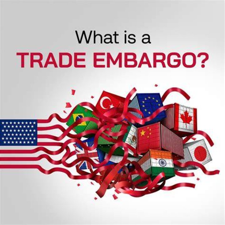 How might a country respond to a trade embargo?