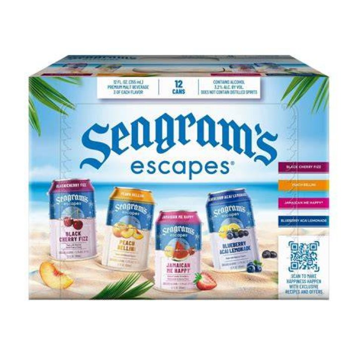 How much alcohol is in Seagram’s Escapes?
