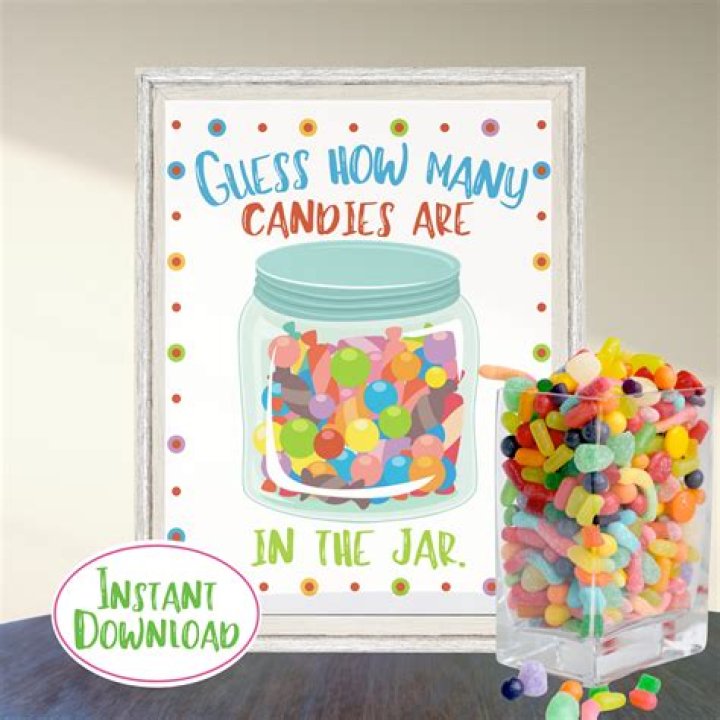 How much candy is in the jar?