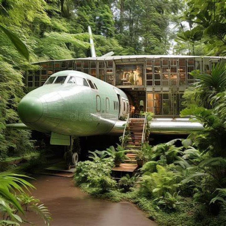 How much did the airplane house cost?
