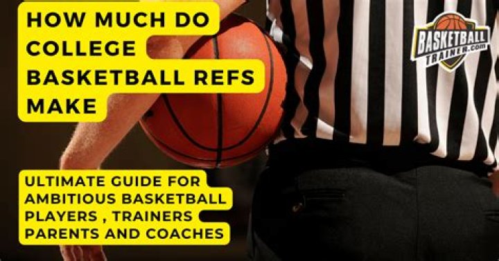 How much do college basketball refs make?