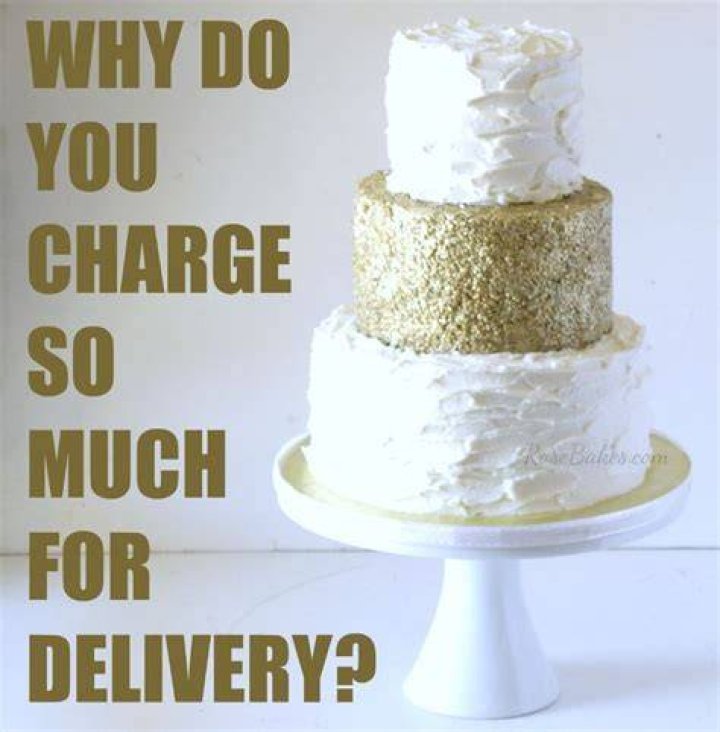 How much do you charge for cake delivery?