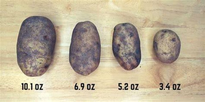 How much does a medium baked potato weigh?