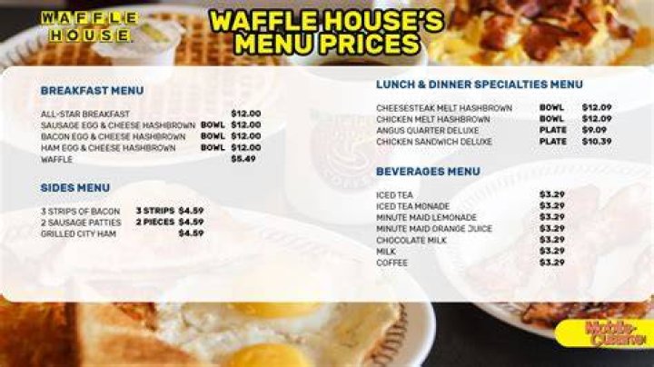 How much does a waffle from Waffle House cost?
