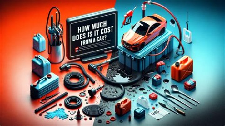 How much does it cost to drain fuel from a car?