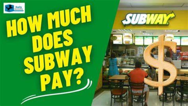 How much does subway pay an Hour 2021?
