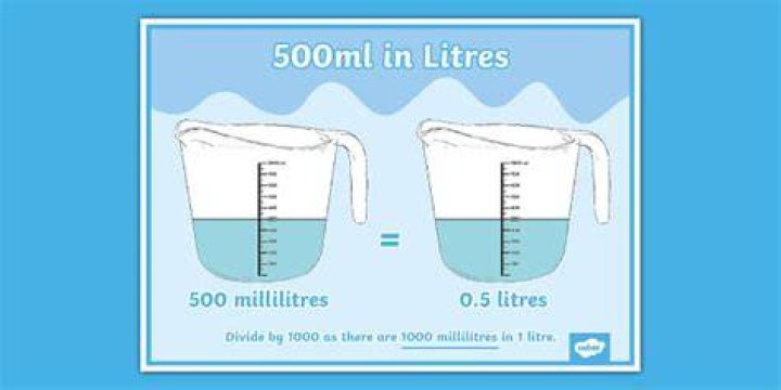 How much is 500ml of milk?