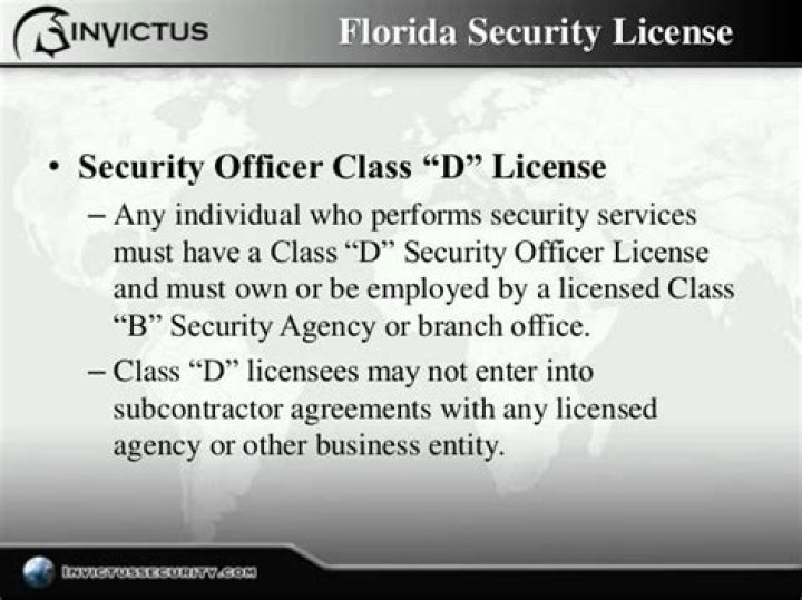 How much is a Class D security license?