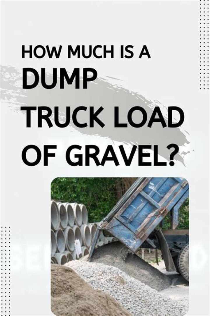 How much is a dump truck load of gravel?