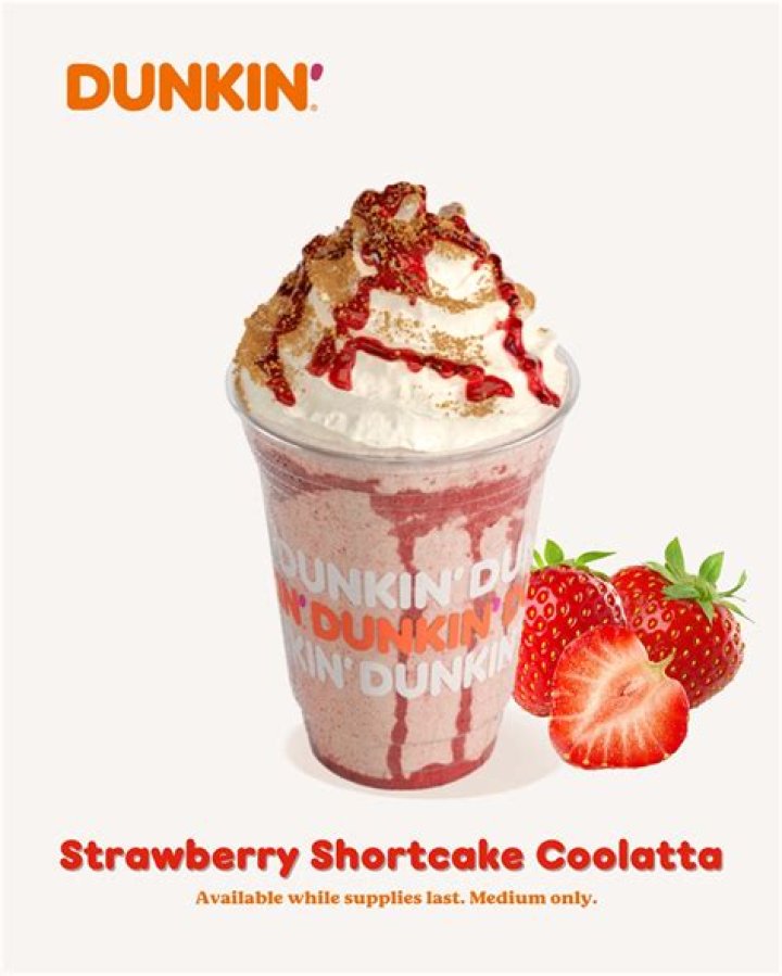 How much is a strawberry Coolatta at Dunkin Donuts?