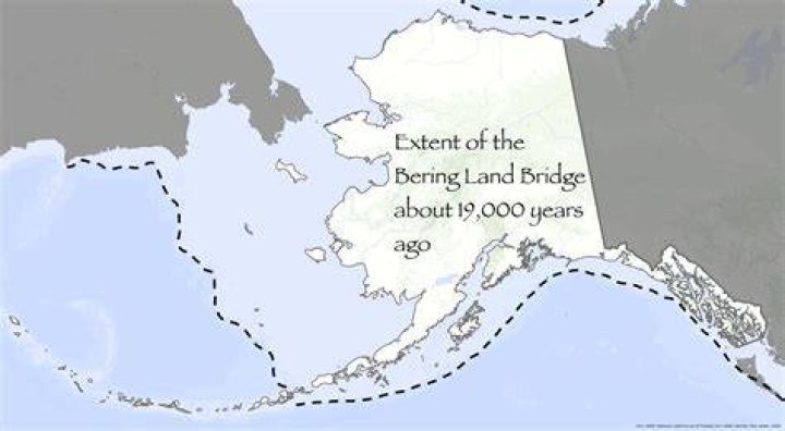 How old is the Bering land bridge?