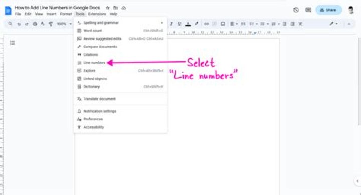 how to add small number in google docs?