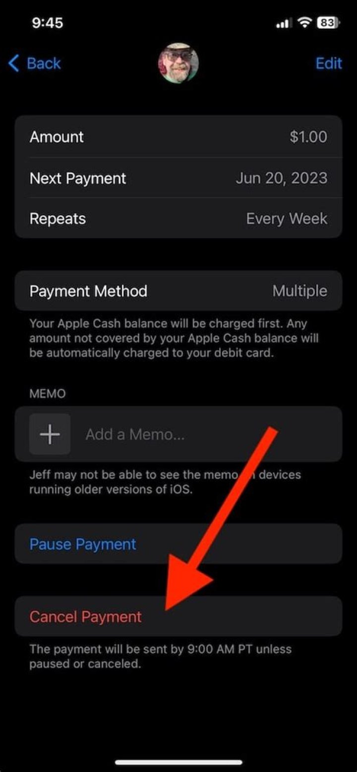 how to cancel apple music payment?
