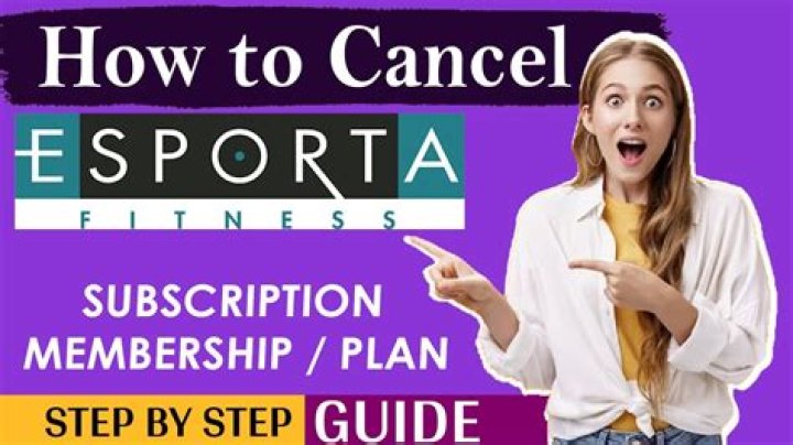 how to cancel esporta membership?