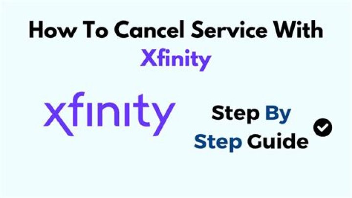 how to cancel xfinity service online?