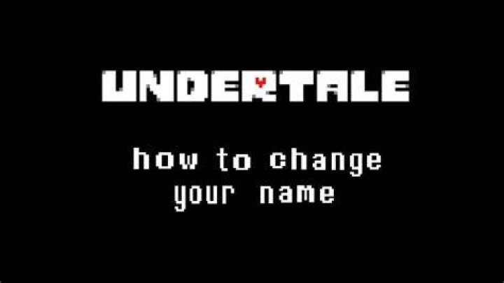 How to change name undertale?