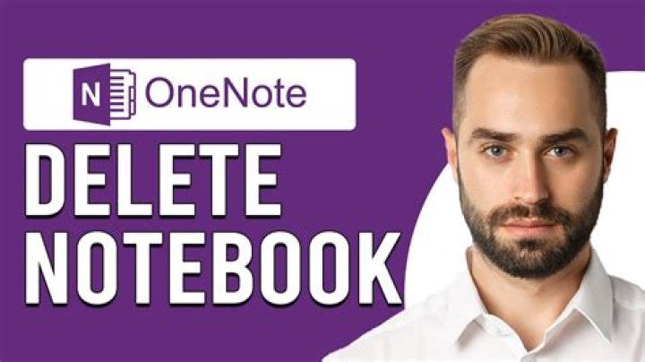 How to delete a notebook from onenote?