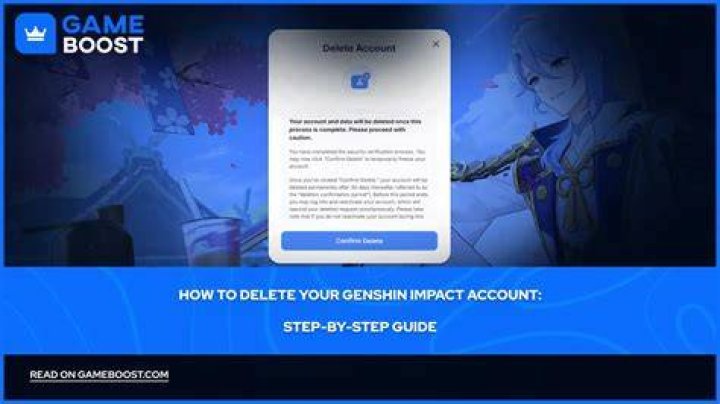 how to delete genshin account?