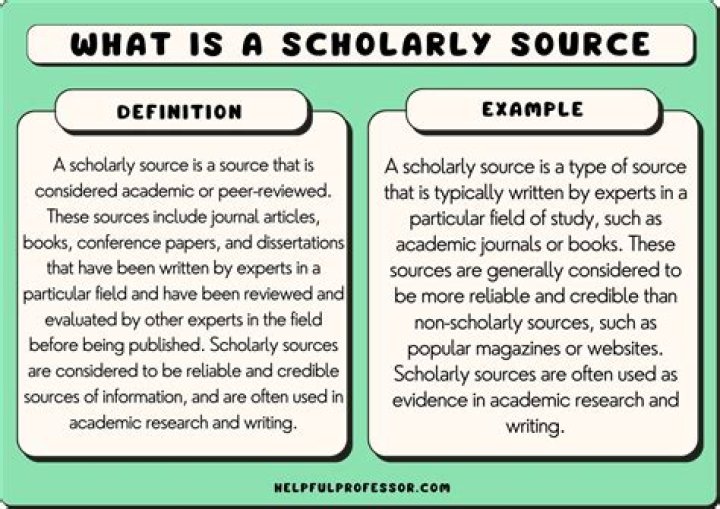 Is a dissertation considered a scholarly source?