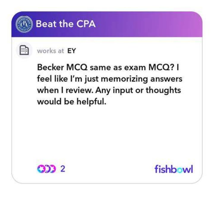 Is Becker Mcq harder?