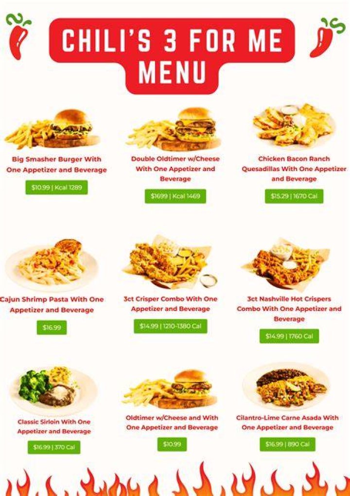 Is Chili’s 3 for 10 dine in only?