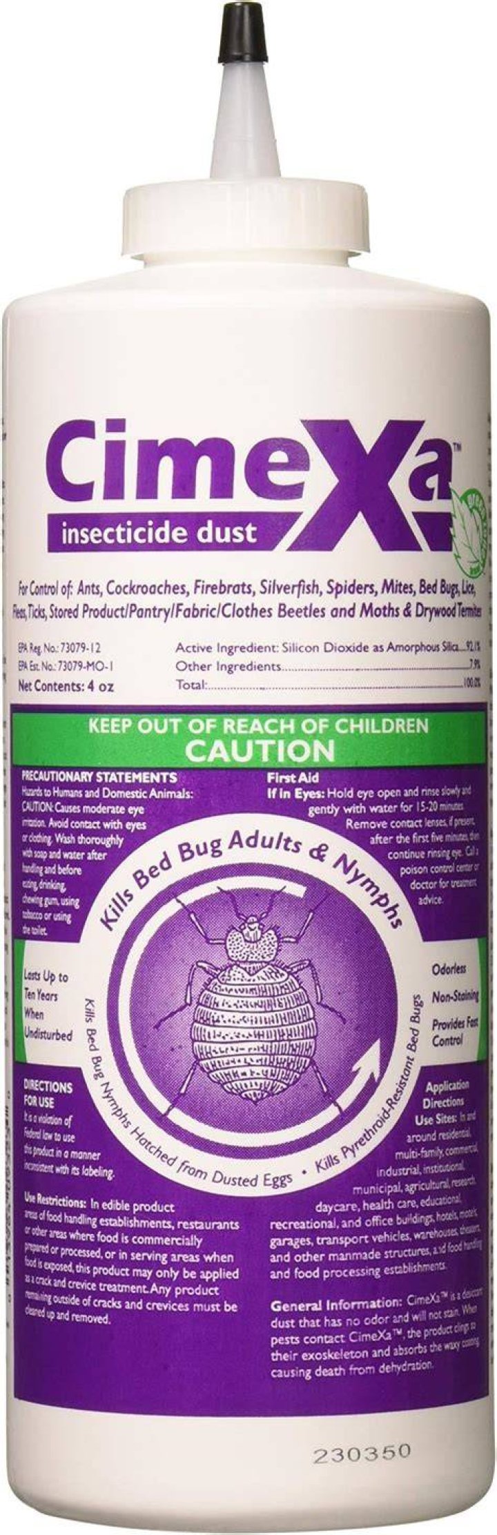 Is CimeXa insecticide dust safe?