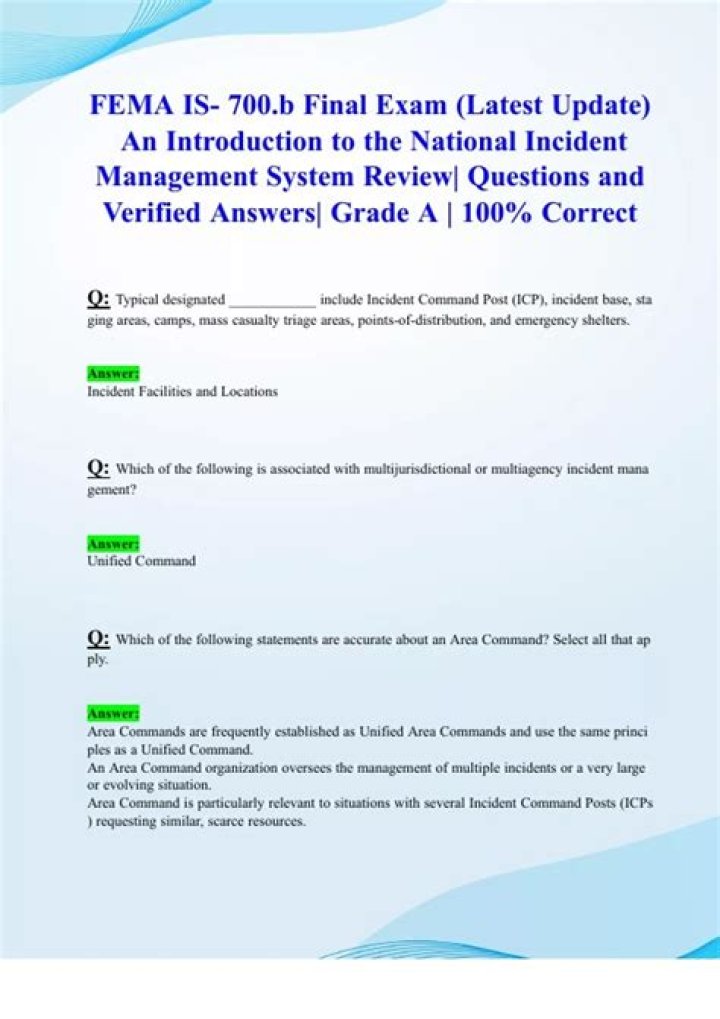 Is FEMA test answers legit?