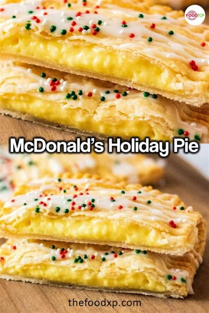 Is McDonald’s holiday pie vegan?