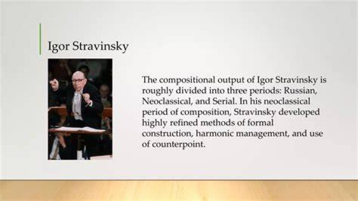 Is Stravinsky neoclassical?