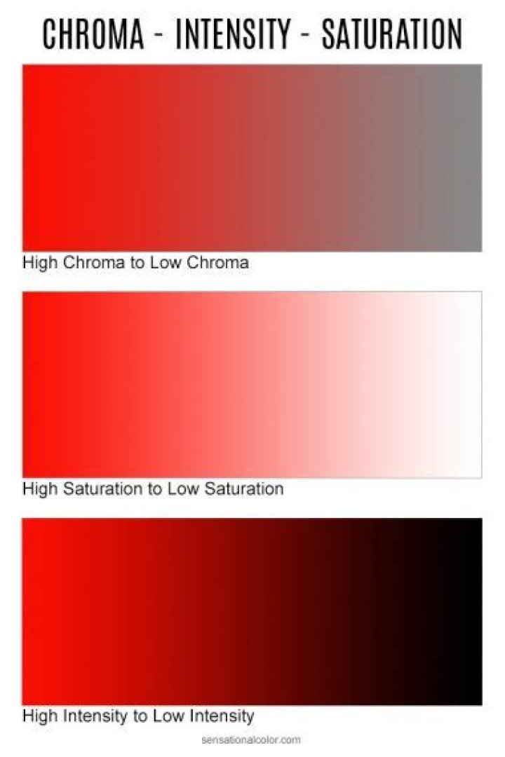 Is the purity chroma or intensity of a color?