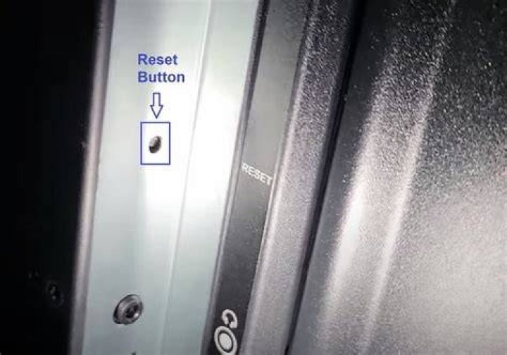 Is there a reset button on Emerson TVS?