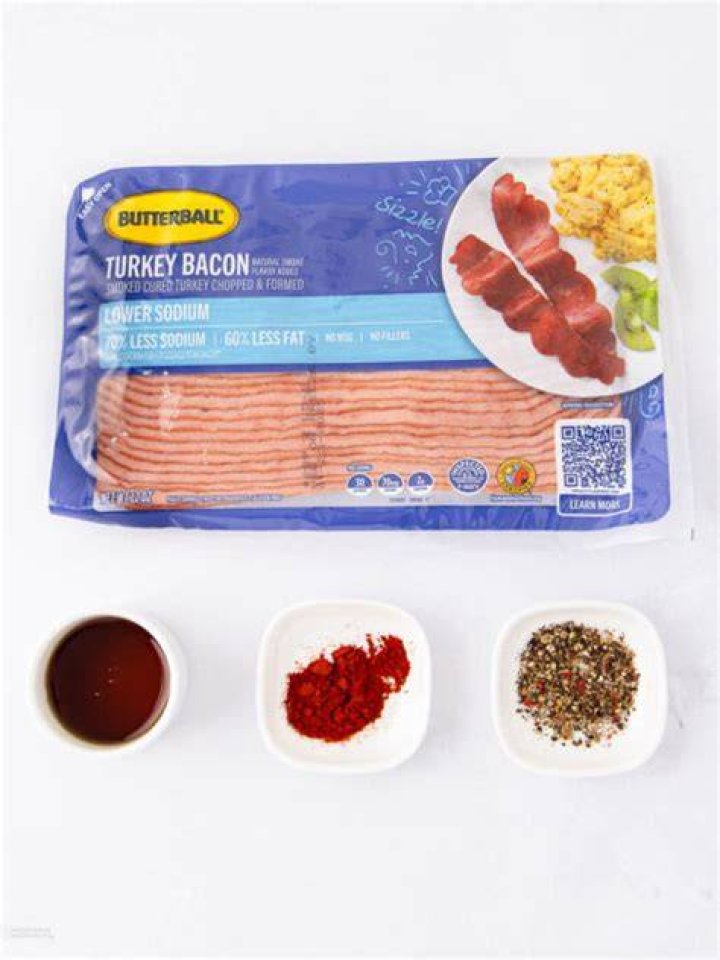 Is turkey bacon healthier than pork bacon?