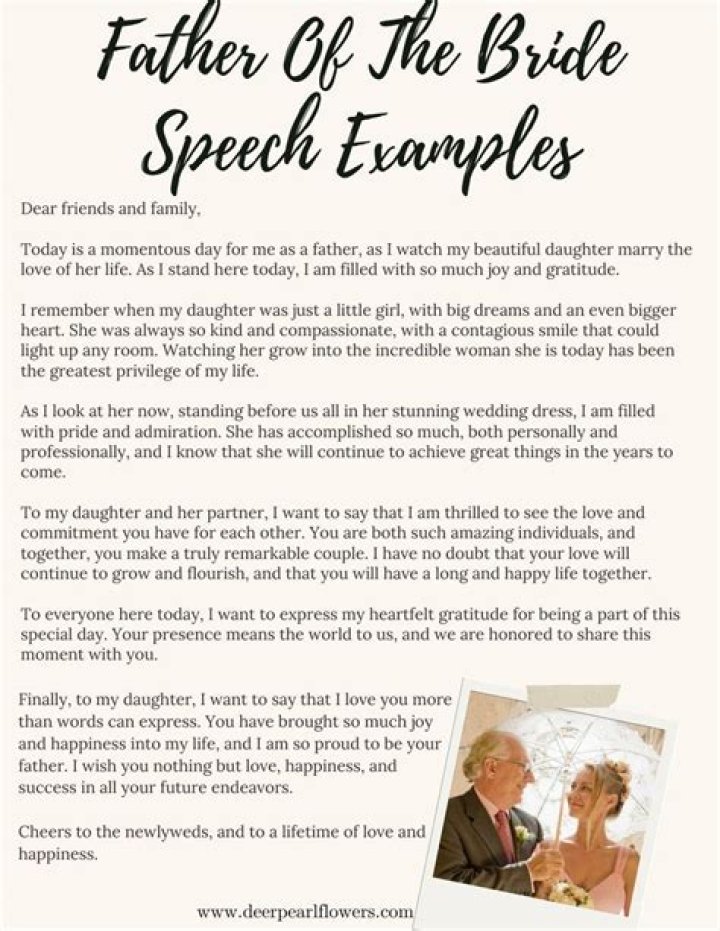 Should the father of the bride give a toast?