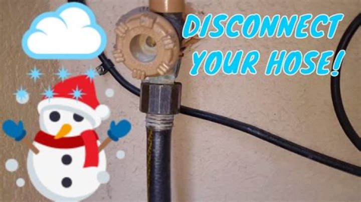 Should you disconnect hose in winter?