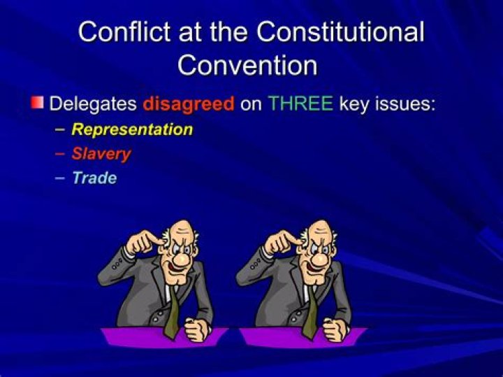 What 4 issues were debated at the Constitutional Convention?