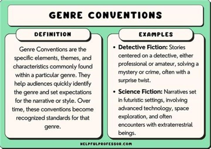 What are genre conventions?