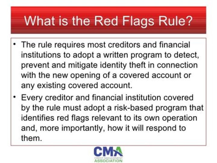 What are Red Flag Rules healthcare?