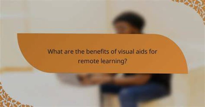 What are the benefits of visual aids?