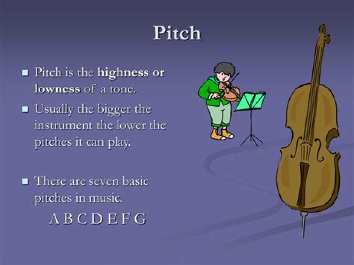 What are the different pitches in music?