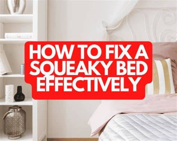 What can I do to make my bed stop squeaking?