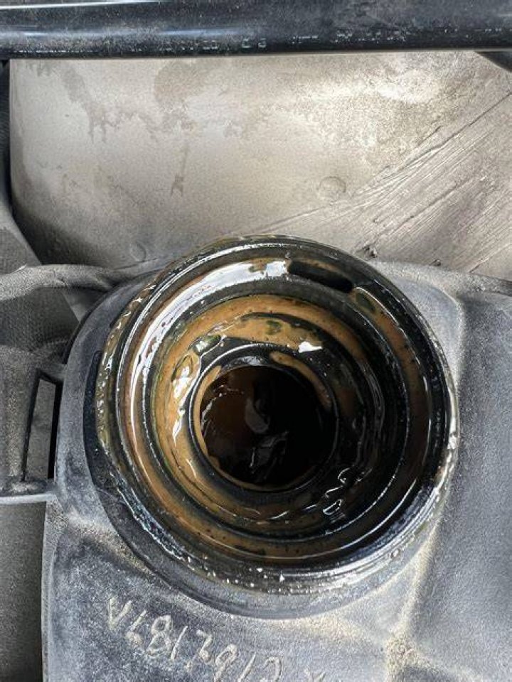 What causes coolant reservoir to crack?