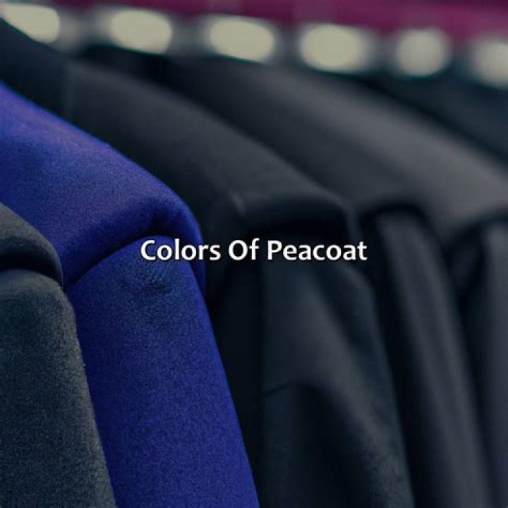 What color is peacoat?