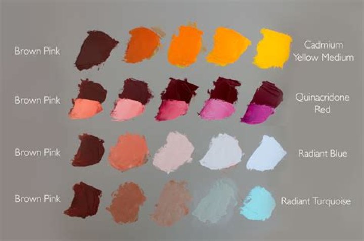 What Colour does brown and pink make?