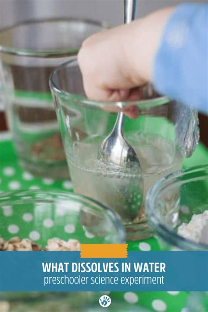 What dissolves in water fast?